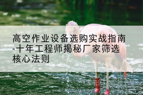 磴口剪叉式升降机厂家-高空作业设备选购实战指南-十年工程师揭秘厂家筛选核心法则