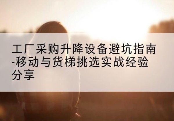 磴口移动式升降机怎么选-工厂采购升降设备避坑指南-移动与货梯挑选实战经验分享